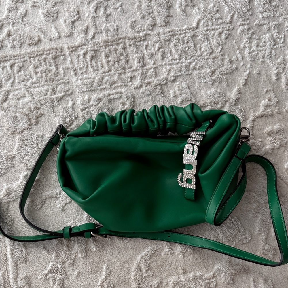 Green handbag + crossbody